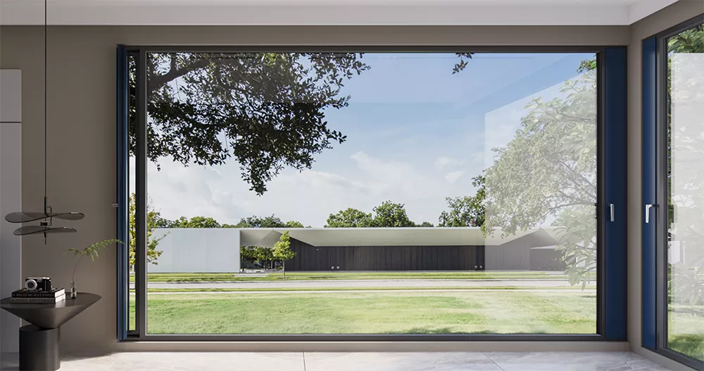 Müasir yaşayış və kommersiya binaları üçün yenilikçi mikro havalandırma alüminium pəncərələri