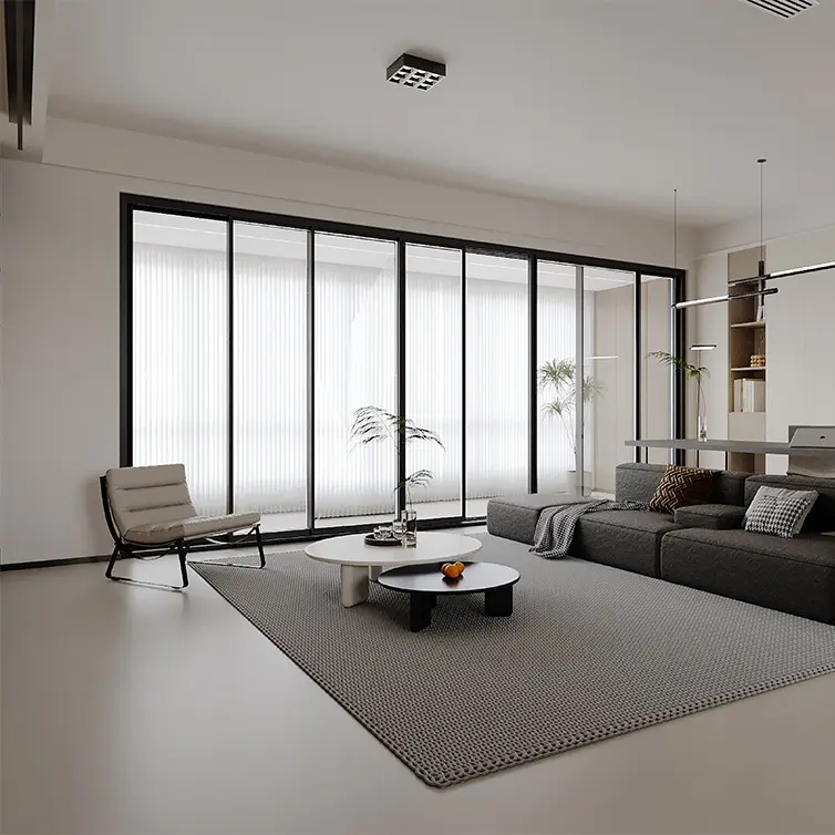 Panoramik balkon sürüşmə pəncərəsi